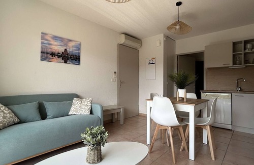 Gruissan Apartment | Charming 1BR Apt in Gruissan with Pool, Terrace & Parking