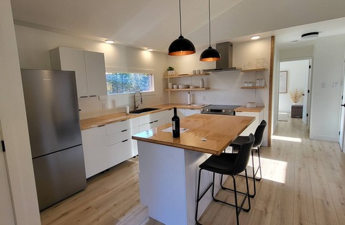 Grand-Digue House | Charming 2-BR with Hot tub, AC, WIFI, firepit and only 5 min walk from beach