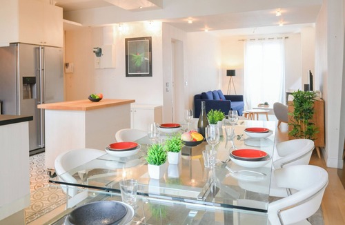 Gare Apartment | Charming 90m² François Mitterrand Library, 6 pers, 13th ard