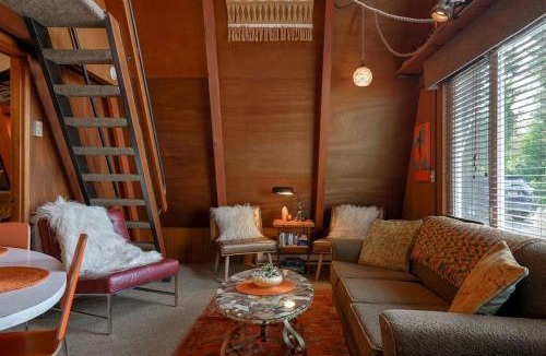 Otter Rock Ski Chalet | Charming A Frame Nestled Amidst Trees in Otter Rock, Oregon