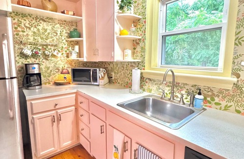 Asheville Cottage | Charming Asheville Stay- Spring Blooms, Great Location, Hot Tub, Fire Pit, Pets!
