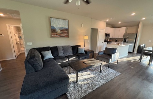 Conroe House | Charming Brand New 3BD house with stunning wooded views,Fiber optics,fenced yard