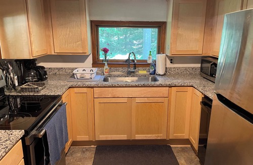 Denmark Cabin | Charming cabin,Lake access, Serene setting! Backyard bubbling brook!Pets welcome