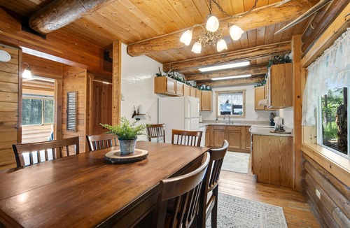 Gibbonsville House | Charming cabin with fireplace, loft, full kitchen, & W/D