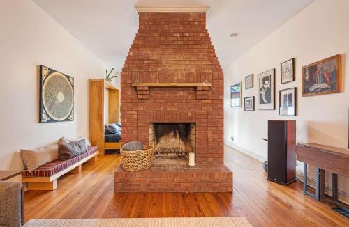 Germantown House | Charming City Home with Patio Fire Pit & Record Player-Family Friendly