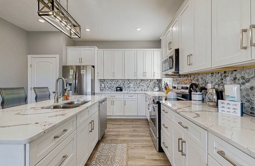 Orange House | Charming dog-friendly lakefront villa with private dock, firepit, stunning views