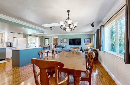 Cleone House | Charming Fort Bragg Home with Ping-Pong & Fire Pit