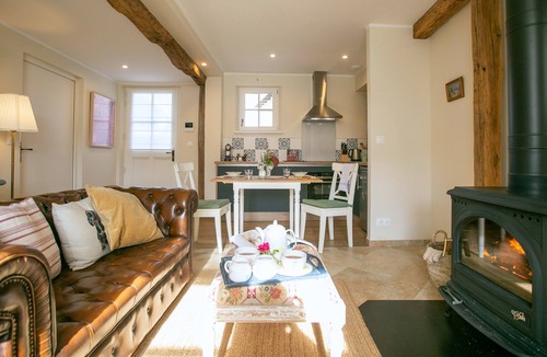 Tremblay-les-Villages Apartment | Charming renovated apartment in old house with garden