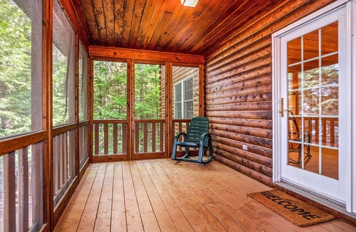 Center Harbor House | Charming lakefront cabin with private dock, deck & screened porch