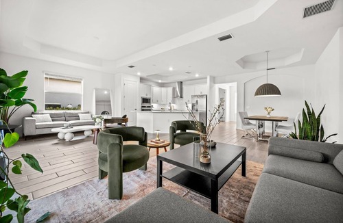 Immokalee House | Charming lakeside home with pool, spa and modern coastal design.