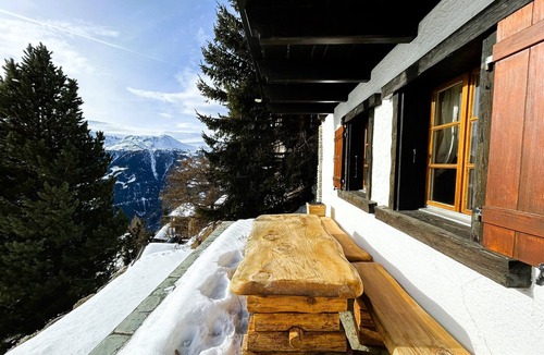 Chandolin Ski Chalet | Charming little cottage on two floors, welcoming and friendly with a magnificent panoramic view, for