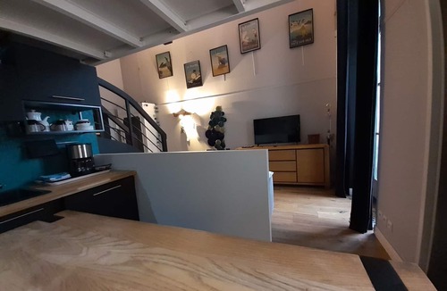 Le Croisic Apartment | Charming loft-style studio with balcony and sea view