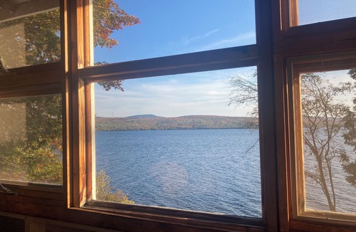 Rangeley Cabin | Charming Log Cabin Just Steps Away From Beatiful Rangeley Lake