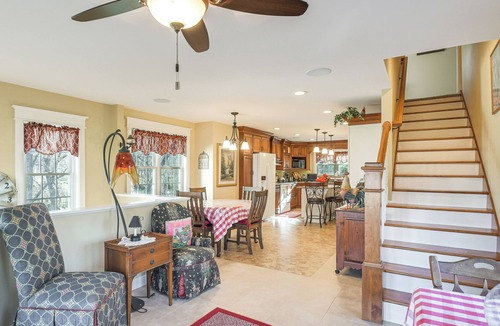 Manchester Cottage | Charming Manchester Retreat w/Patio & Fireplace!