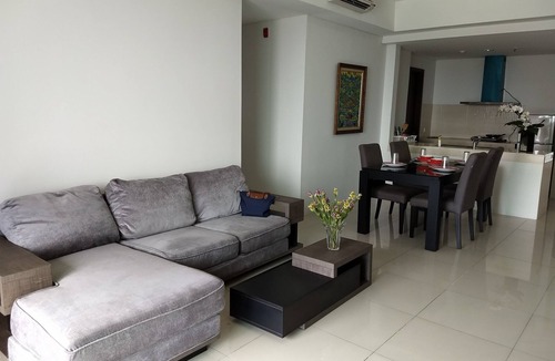 Jakarta Apartment | Charming Minimalist 3 Bedroom Apartment in St Moritz Puri Indah