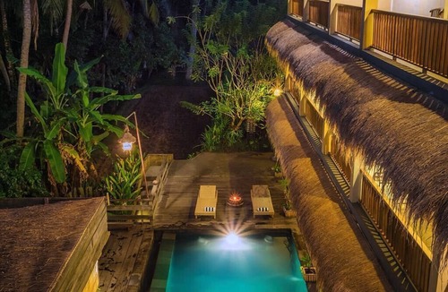 Kenderan House | Charming one bedroom close to Ubud with a shared infinity-edge swimming pool