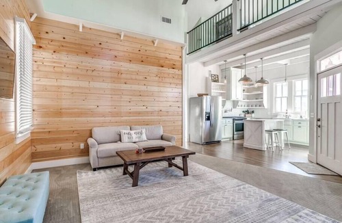 Carlton Landing House | Charming Pink House! Steps to Boardwalk Pool!