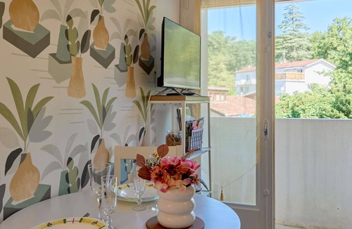 Barbotan-les-Thermes Apartment | Charming renovated studio with balcony, parking and pets allowed