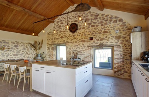 Sail-les-Bains Cottage | Charming renovated house with heated pool