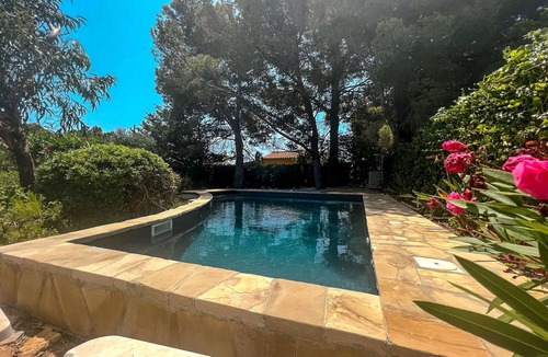 Les Tres Cales Cottage | Charming Rustic Villa with Pool & Mediterranean Garden