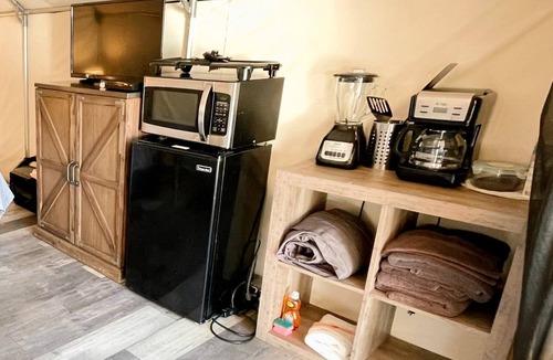 Fentress RV Rental | Charming Safari Tent on the San Marcos River near Kingsbury, Texas - Perfect for an Aquatic Adventure