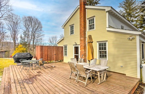 Marble Dale House | Charming Sharon Dwelling w/Deck & Fire Pit!