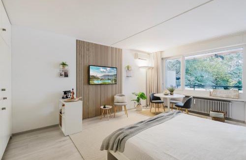 Bissone Apartment | Charming Suite am Luganersee, Pool, Parkplatz