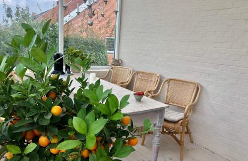 Randers Apartment | Charming sunroom with panorama view