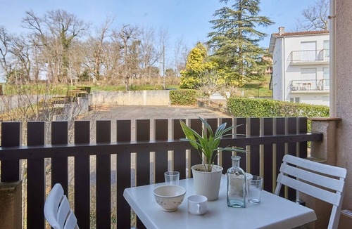 Barbotan-les-Thermes Apartment | Charming T1 bis with balcony, pets allowed