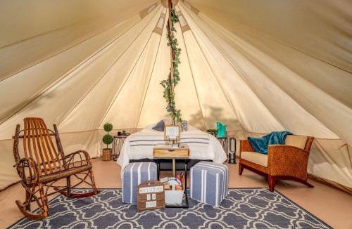 St Croix Falls House | Charming Tent with Fire Fit and Barbecue in Saint Croix Falls, Wisconsin