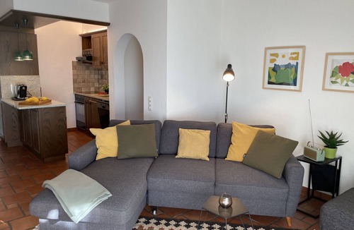 Gordola Apartment | Charming vacation apartment with panoramic views, pool and garden paradise