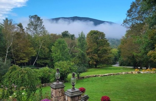 Dorset House | Charming Vermont Home on 7 Acres w/Hot Tub, Pond, Bonfire Pit & 3 Fireplaces!