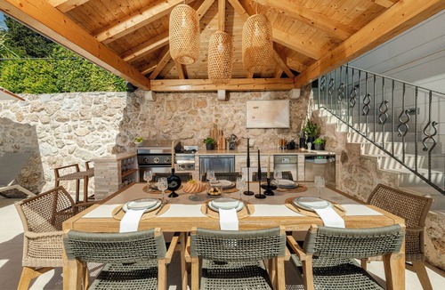 Zupa dubrovacka Villa | Charming Villa Maria with pool surrounded with a Mediterranean plants