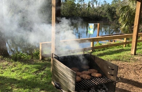 Clarksville Cabin | Charming waterfront barndominium on the beautiful spring-fed Chipola River.