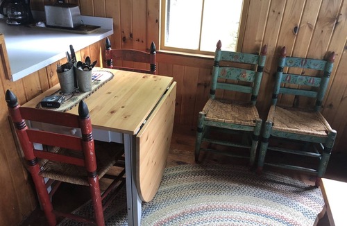 Bridgton Cabin | Charming Waterfront Cabin with Mountain View and Private Beach Access!