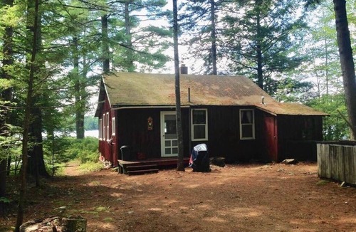 Bridgton Cabin | Charming Waterfront Cabin with Mountain View and Private Beach Access!