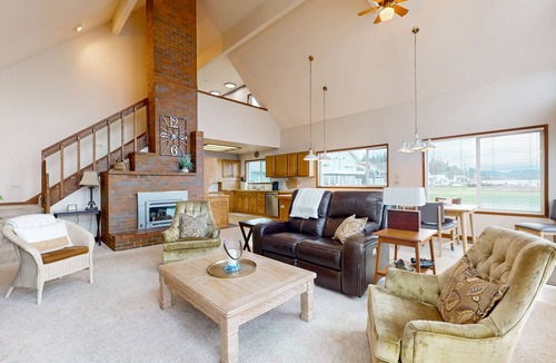 Bow Apartment | Charming waterfront cabin with expansive decks, and direct beach access