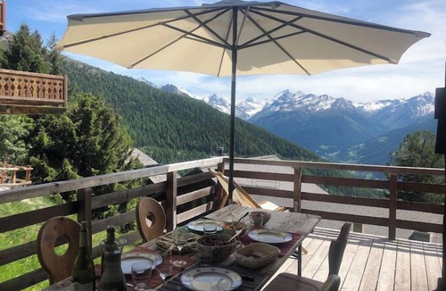 Chandolin Ski Chalet | Charming, with modern confort, welcoming and well-maintained chalet with a beautiful view, for 12 pe