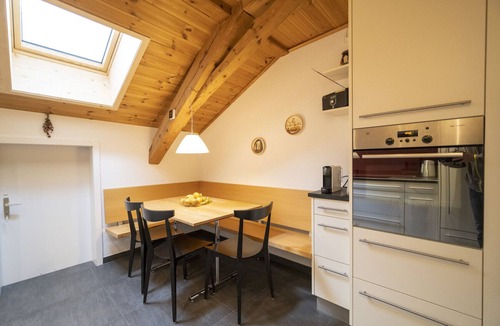 Engadin Scoul Apartment | Chasa Rontsch Madlaina: Charming 4.5 room penthouse flat with panoramic views in the centre of Ftan