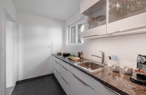 Vulpera Apartment | Chasa Valbernard 4105: Spacious 3.5-room apartment with comfort and mountain views