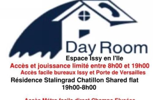 Chatillon House | Chatillon Citea Access dayuse Room - Work and Day Rest Timeshare -15 minutes Paris Montparnasse - - Formule Temps Partagé