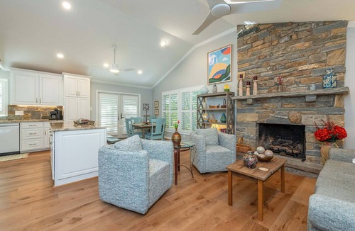 Montreat House | Cherry On Top | Modern Montreat Home with Screened Porch & Partial Mountain Views!
