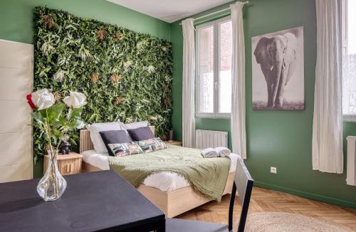 Gare-Jouvenet Apartment | Chez Guillaume - Studio Jungle rénové balnéo à la gare