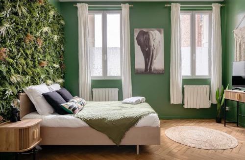 Gare-Jouvenet Apartment | Chez Guillaume - Studio Jungle rénové balnéo à la gare
