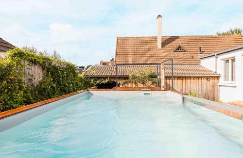 Saint-Pair-sur-Mer House | CHEZDAMDAM - la Villa du Thar - plage 300m piscine babyfoot arcade pingpong pétanque