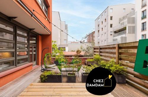 Saint-Denis Apartment | CHEZDAMDAM - le Loft du Stade - 6 chambres - terrasse - arcade