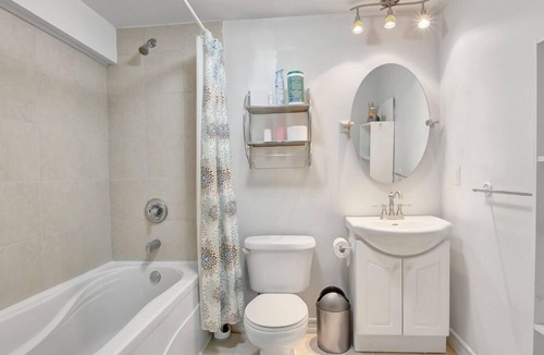Oshawa House | Chic and modern basement with 2nLuxury Modern bedrooms with Separate Entrance