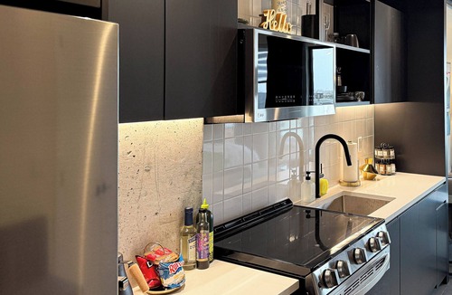 Ironbound District Apartment | Chic Balcony Studio in Newark