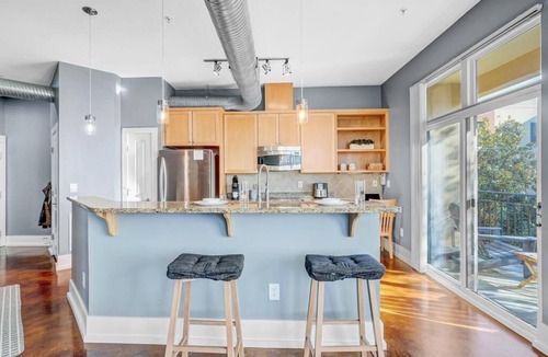 Morrisville Apartment | Chic Condo, King Bed, 77″TV, Pets OK, Near RTP Hub
