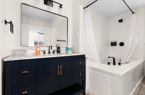 Round Rock West House | Chic Escape Pool Hot Tub Gym Playroom